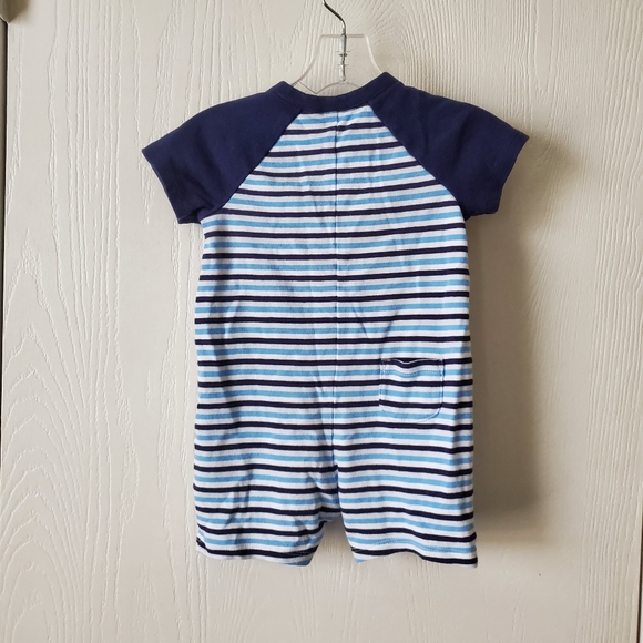 Janie and Jack Striped Boy's One Piece - Picture 2 of 6